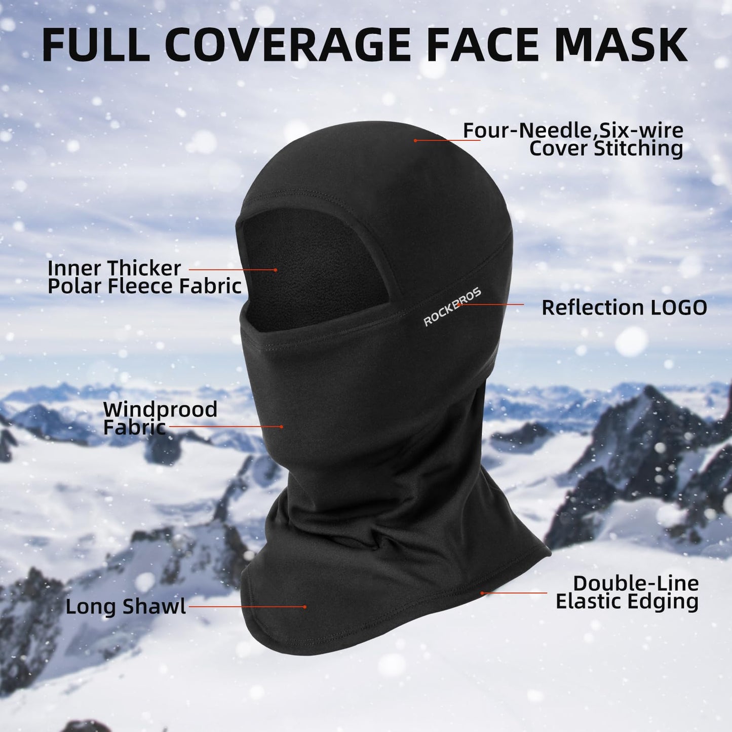 ROCKBROS Balaclava Ski Mask