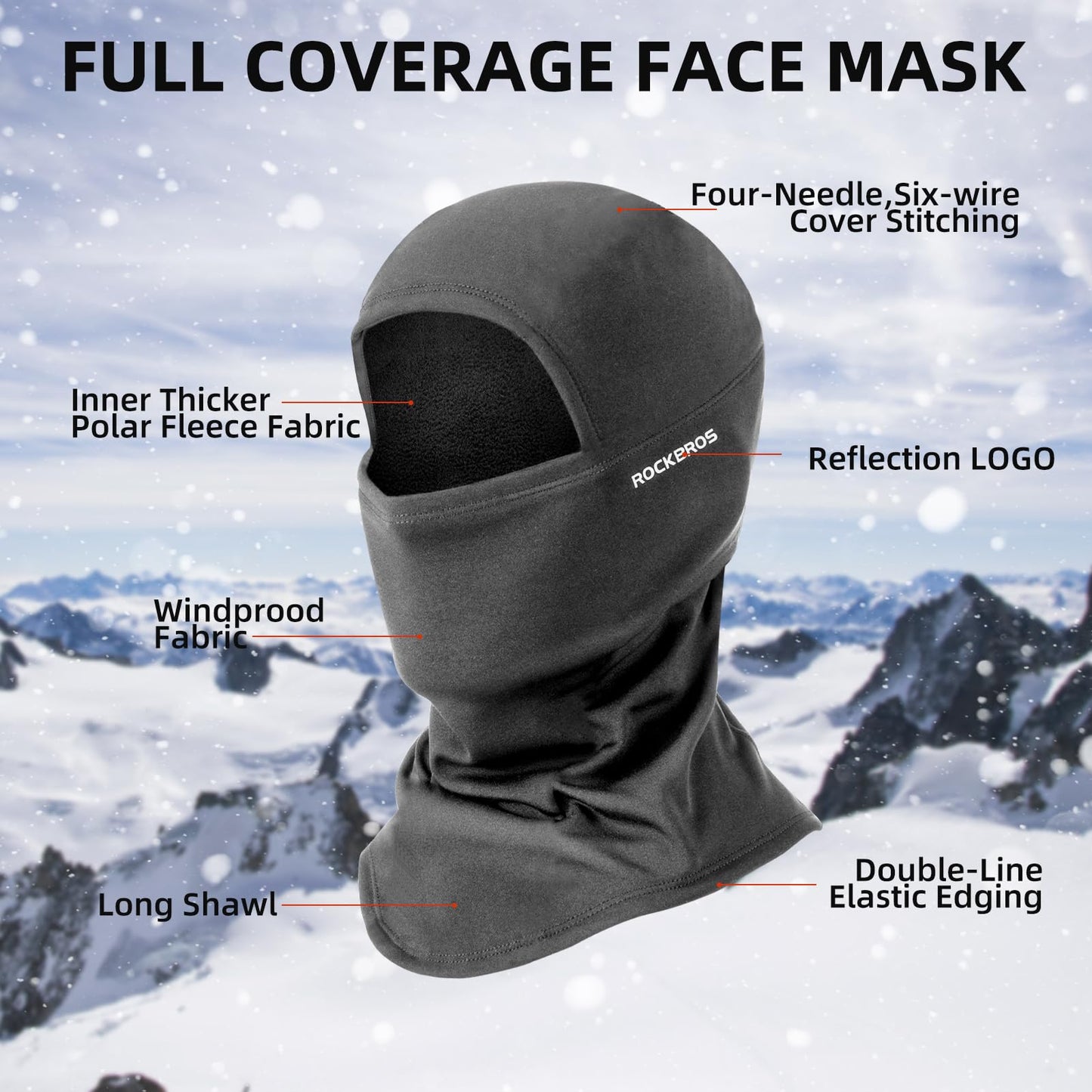 ROCKBROS Balaclava Ski Mask