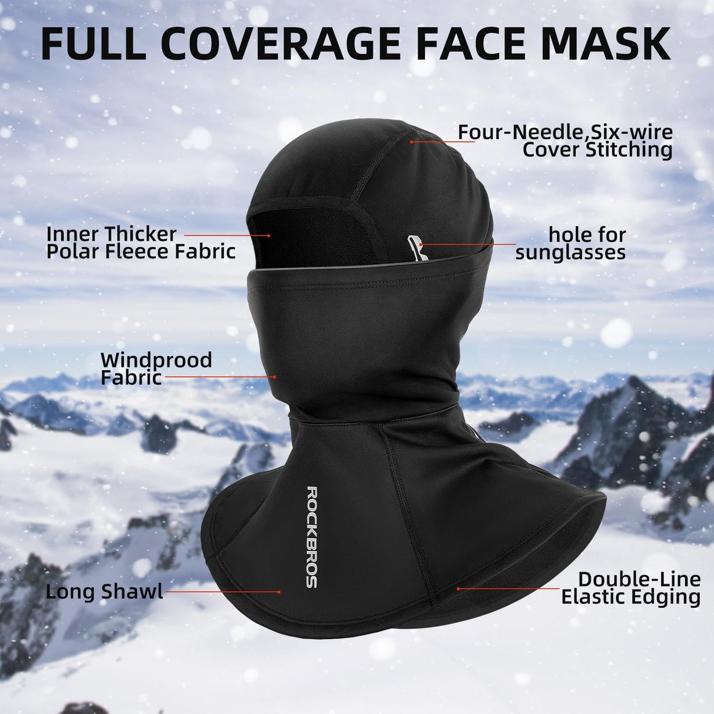 ROCKBROS Balaclava Ski Mask