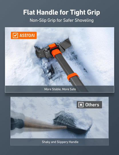 AstroAI 39" Folding Snow Shovel